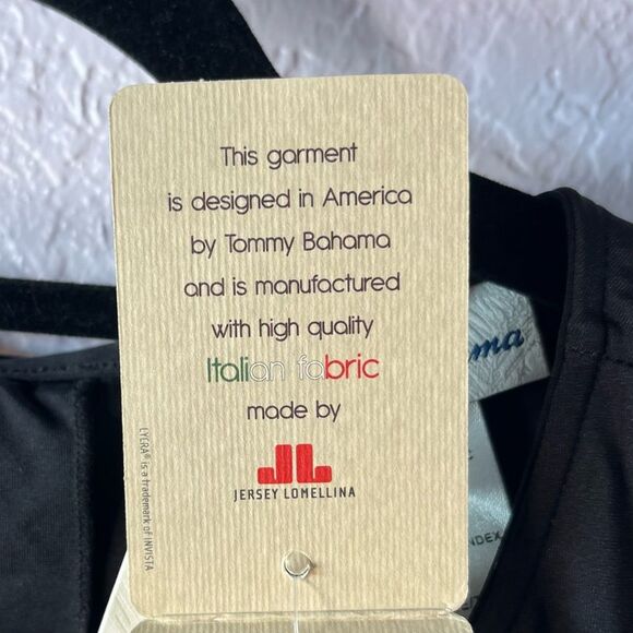 Women's Tommy Bahama Flounce Hem Tank Dress with Pockets Size Small - Black NEW - Picture 8 of 11